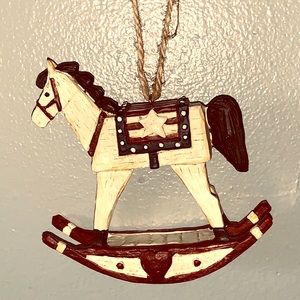 🎄Country Christmas Rocking Horse Ornament 🎄